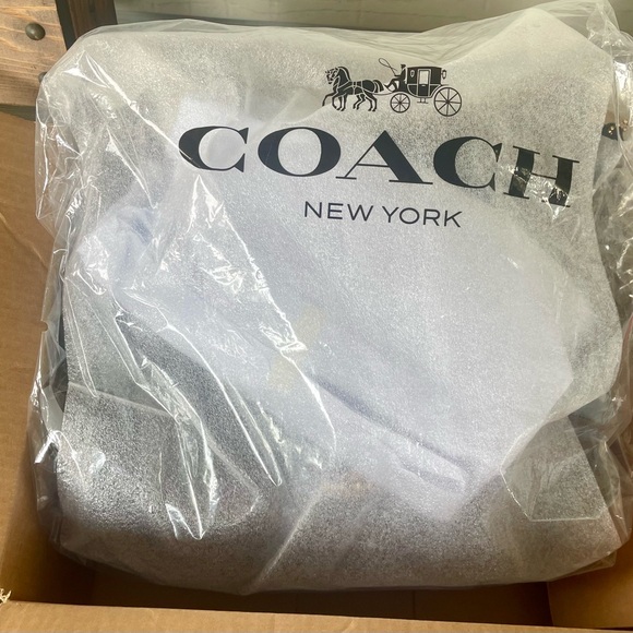 Coach Brown Signature Crossbody Bag with Gold Hardware - Picture 2 of 9